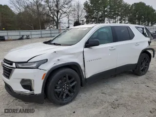 2023 Chevrolet Traverse LS with VIN 1GNERFKW5PJ169443, listed as a Copart auction lot 85680314 with 87,070 mi miles and Salvage Title. Bid and sale history available at carsss.com. Image 1.
