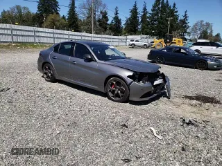 2018 Alfa Romeo Giulia Ti Sport with VIN ZARFAEEN9J7597446, listed as a Copart auction lot 51246143 with 0 mi miles. Bid and sale history available at carsss.com. Image 11.
