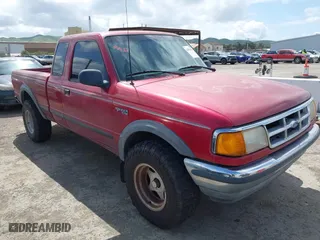 1994 Ford Ranger Splash with VIN 1FTCR15X3RPB69674, listed as a IAAI auction lot 41931622 with 144,828 mi miles. Bid and sale history available at carsss.com. Image 1.