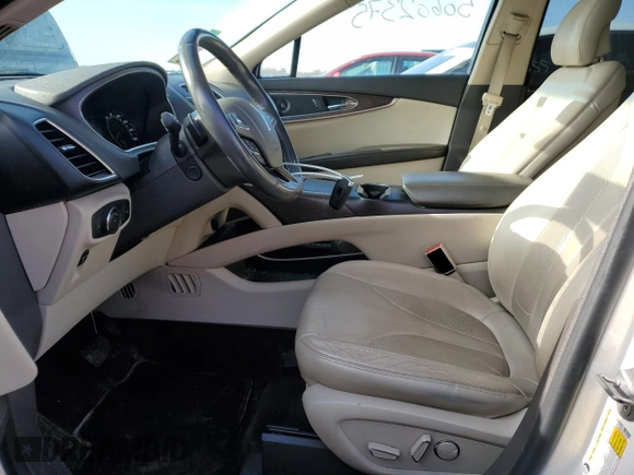 2016 Lincoln MKX Select with VIN 2LMTJ6KRXGBL55260, listed as a Copart auction lot 50602375 with 98,894 mi miles and Salvage Title. Bid and sale history available at DreamBid. Image 7.