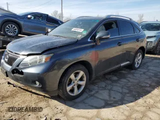 2010 Lexus RX 350 with VIN 2T2BK1BA4AC045802, listed as a Copart auction lot 46804015 with 0 mi miles and Salvage Title. Bid and sale history available at carsss.com. Image 1.