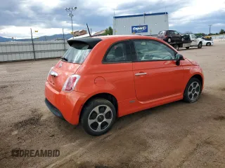 2015 FIAT 500e with VIN 3C3CFFGE4FT555467, listed as a Copart auction lot 66020695 with 21,052 mi miles and Clean title. Bid and sale history available at DreamBid. Image 3.