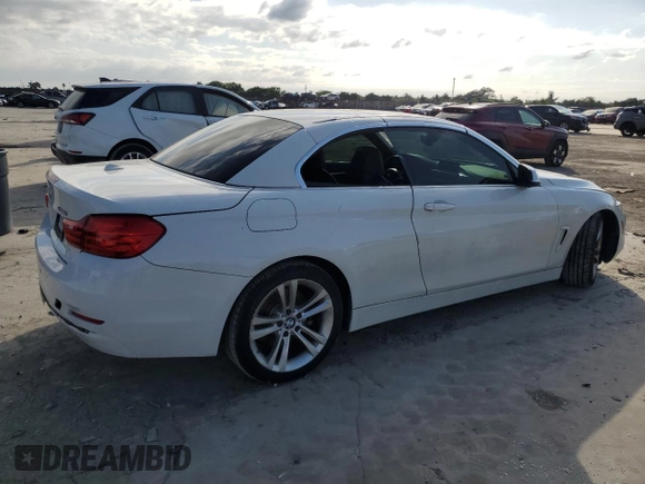 2016 BMW 4 Series 428i with VIN WBA3V7C57G5A27594, listed as a Copart auction lot 87968815 with 55,058 mi miles and Salvage title. Bid and sale history available at DreamBid. Image 3.