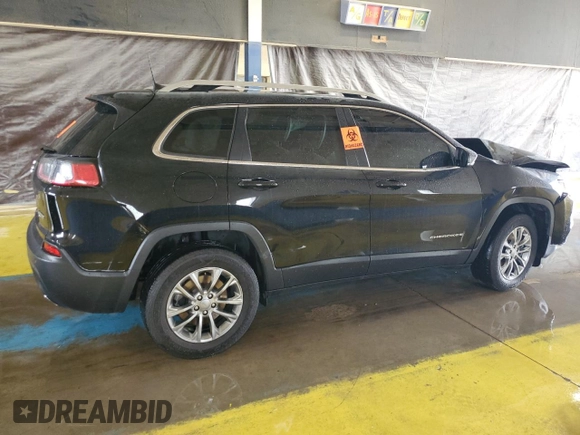 2021 Jeep Cherokee Latitude Lux with VIN 1C4PJMMX5MD193528, listed as a Copart auction lot 56383715 with Not provided miles and Clean title. Bid and sale history available at DreamBid. Image 3.