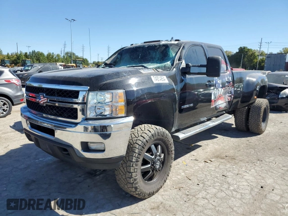 2013 Chevrolet Silverado 3500HD LTZ with VIN 1GC4K1C89DF172128, listed as a Copart auction lot 74984854 with 176,036 mi miles and Salvage Title. Bid and sale history available at carsss.com. Image 1.