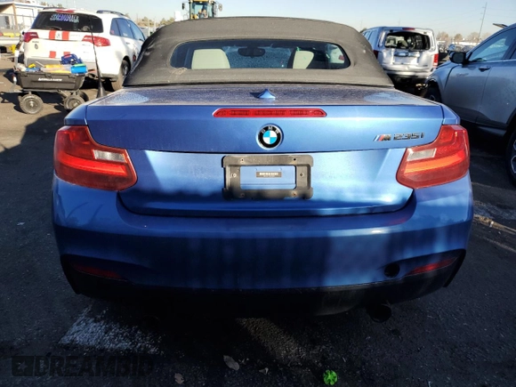 2016 BMW 2 Series M235i with VIN WBA1M1C53GV578545, listed as a Copart auction lot 83549824 with 75,275 mi miles and Salvage Title. Bid and sale history available at carsss.com. Image 6.
