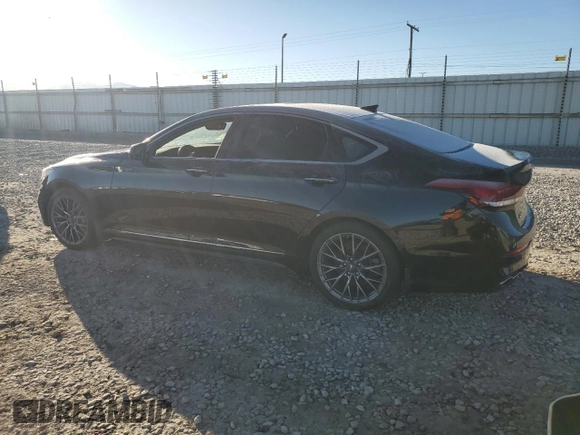 2018 Genesis G80 Sport z VIN KMHGN4JB9JU271815, wystawiony jako Copart lot #46999165 z przebiegiem 96 628 mil mil oraz Czysty tytuł • Clean title. Historia ofert i sprzedaży dostępna na DreamBid. Obrazek 2.