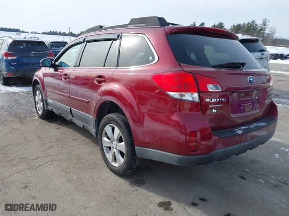 2011 Subaru Outback 3.6R Limited Pwr Moon with VIN 4S4BRDKC2B2401324, listed as a IAAI auction lot 41544190 with 122,015 mi miles. Bid and sale history available at carsss.com. Image 3.