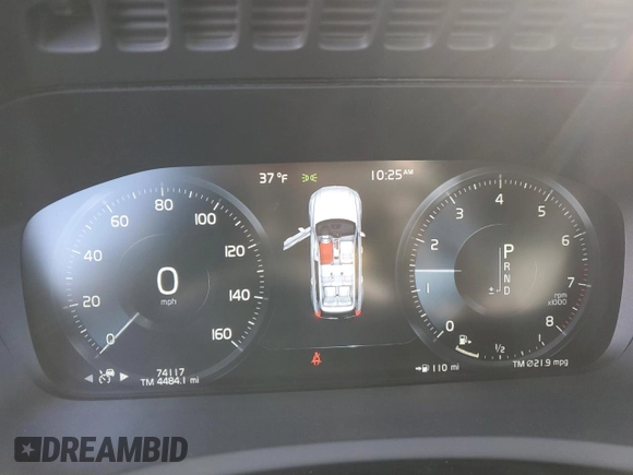 2020 Volvo XC90 Momentum with VIN YV4A221K3L1614935, listed as a Copart auction lot 45199675 with 74,117 mi miles and Salvage Title. Bid and sale history available at DreamBid. Image 9.