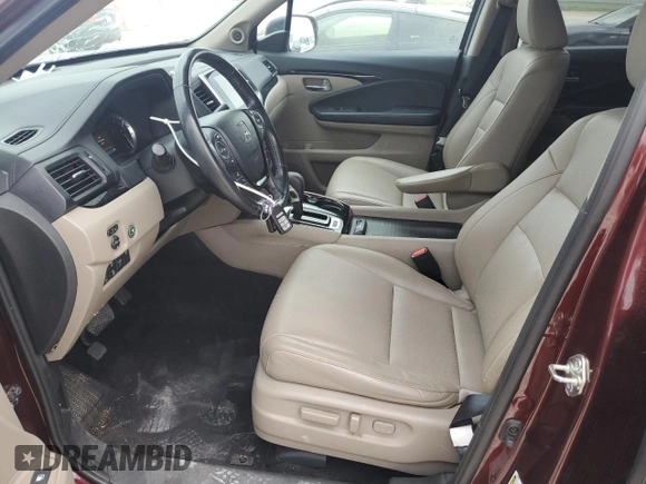 2019 Honda Ridgeline RTL-E with VIN 5FPYK3F70KB002068, listed as a Copart auction lot 54766055 with 109,131 mi miles and Clean title. Bid and sale history available at DreamBid. Image 7.