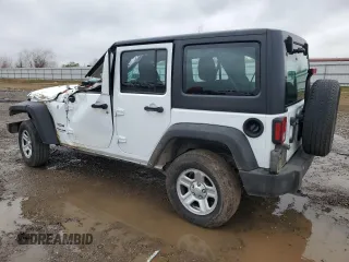 2018 Jeep Wrangler JK Unlimited Sport RHD with VIN 1C4BJWKG5JL853254, listed as a Copart auction lot 43206015 with 133,878 mi miles and Salvage Title. Bid and sale history available at carsss.com. Image 2.