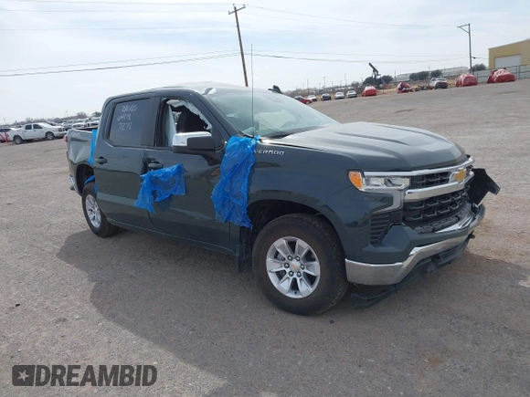 2025 Chevrolet Silverado 1500 with VIN 3GCUKDEDXSG177278, listed as a IAAI auction lot 41581374 with Not Provided miles and . Bid and sale history available at DreamBid. Image 1.