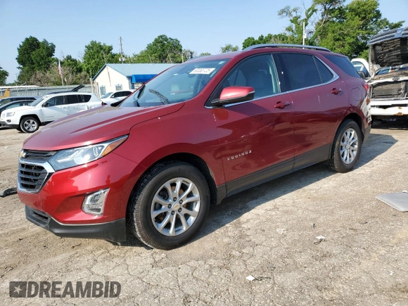 2018 Chevrolet Equinox LT with VIN 2GNAXJEV8J6342094, listed as a Copart auction lot 60083725 with Not provided miles and Salvage title. Bid and sale history available at DreamBid. Image 1.