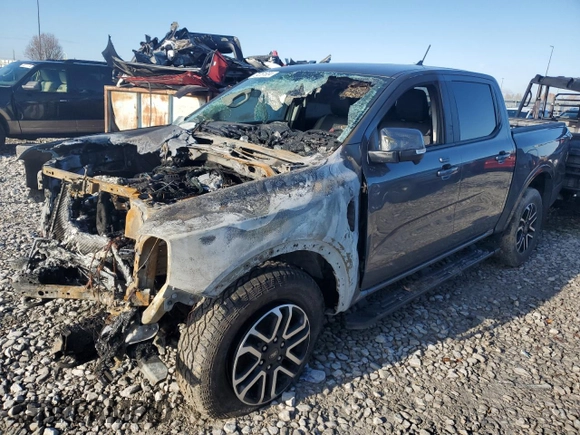 2024 Ford Ranger Lariat with VIN 1FTER4KH6RLE19357, listed as a Copart auction lot 84761804 with Not provided miles and Salvage title. Bid and sale history available at DreamBid. Image 1.