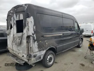 2024 Ford Transit Cargo with VIN 1FTBR1C86RKA98779, listed as a Copart auction lot 70473944 with 35 mi miles and Salvage Title. Bid and sale history available at DreamBid. Image 3.