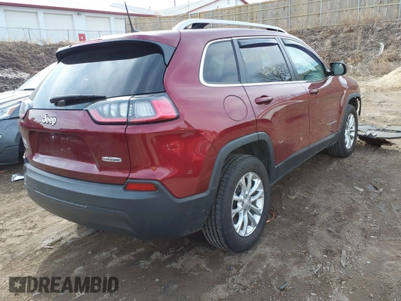 2019 Jeep Cherokee Latitude with VIN 1C4PJMCB2KD125898, listed as a IAAI auction lot 41809073 with 88,774 mi miles. Bid and sale history available at carsss.com. Image 4.