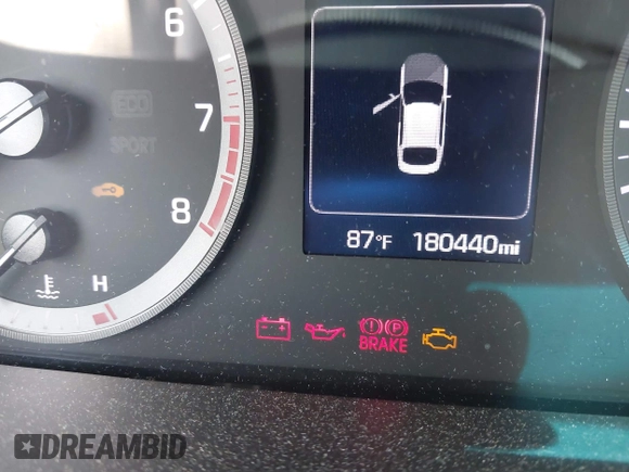 2015 Hyundai Sonata 2.4L Sport with VIN 5NPE34AF8FH099928, listed as a IAAI auction lot 42071898 with 180,440 mi miles. Bid and sale history available at carsss.com. Image 15.