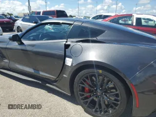 2017 Chevrolet Corvette Z06 2LZ with VIN 1G1YS2D69H5603737, listed as a Copart auction lot 73767964 with 0 mi miles and Salvage Title. Bid and sale history available at carsss.com. Image 12.