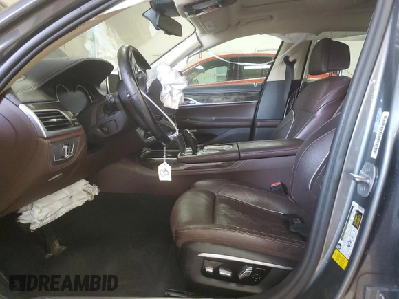 2017 BMW 7 Series 740i with VIN WBA7E2C54HG739147, listed as a Copart auction lot 67661374 with 0 mi miles and Clean Title. Bid and sale history available at carsss.com. Image 7.
