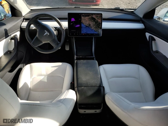 2019 Tesla Model 3 Long Range with VIN 5YJ3E1EB3KF514654, listed as a Copart auction lot 49484635 with 160,447 mi miles and Salvage Title. Bid and sale history available at carsss.com. Image 8.