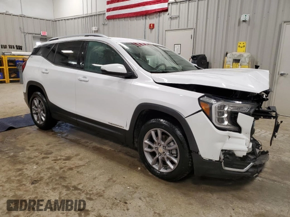 2022 GMC Terrain SLT with VIN 3GKALVEV6NL183996, listed as a Copart auction lot 48064925 with 100,612 mi miles and Salvage Title. Bid and sale history available at carsss.com. Image 4.