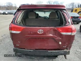 2012 Toyota Sienna XLE with VIN 5TDDK3DC2CS048425, listed as a Copart auction lot 48847955 with 165,631 mi miles and Salvage Title. Bid and sale history available at carsss.com. Image 6.