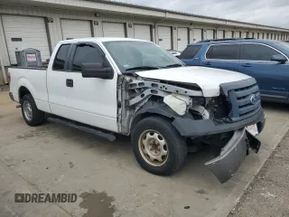 2010 Ford F-150 XL with VIN 1FTFX1CV6AKA84169, listed as a Copart auction lot 81760144 with 281,005 mi miles and Salvage Title. Bid and sale history available at carsss.com. Image 4.