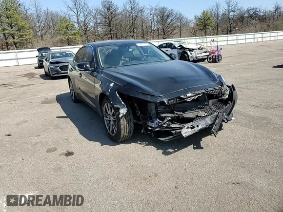 2015 Infiniti Q50 Premium with VIN JN1BV7ARXFM406453, listed as a Copart auction lot 54661515 with 77,298 mi miles and Salvage Title. Bid and sale history available at carsss.com. Image 13.