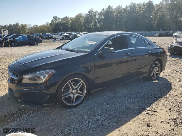2015 Mercedes-Benz CLA-Class CLA 250 with VIN WDDSJ4EB0FN205620, listed as a Copart auction lot 48413075 with 103,703 mi miles and Salvage Title. Bid and sale history available at carsss.com. Image 1.