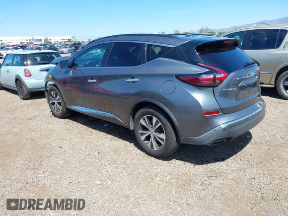 2020 Nissan Murano SV with VIN 5N1AZ2BS2LN105890, listed as a IAAI auction lot 42006036 with 157,369 mi miles and . Bid and sale history available at DreamBid. Image 3.