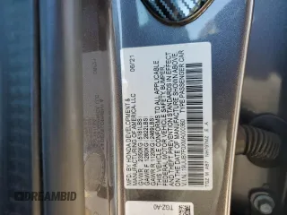 2021 Acura TLX Type S with VIN 19UUB7F0XMA000360, listed as a Copart auction lot 86607934 with 35,485 mi miles and Salvage Title. Bid and sale history available at carsss.com. Image 12.