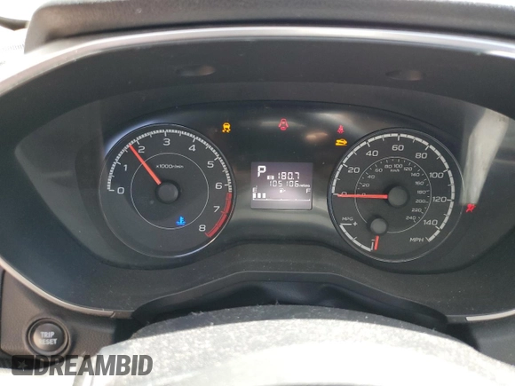 2017 Subaru Impreza Premium with VIN 4S3GKAB66H3622001, listed as a Copart auction lot 57838705 with 105,106 mi miles and Salvage title. Bid and sale history available at DreamBid. Image 9.