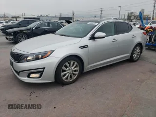 2015 Kia Optima EX с VIN 5XXGN4A71FG396076, выставлен на аукционе Copart как лот 55306755 с пробегом 59 330 миль миль и Списание • Salvage title. История ставок и продаж доступна на DreamBid. Изображение 1.