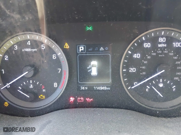 2017 Hyundai Tucson SE Plus with VIN KM8J33A45HU452928, listed as a IAAI auction lot 41601229 with 114,949 mi miles. Bid and sale history available at carsss.com. Image 7.