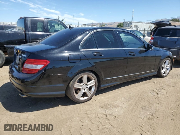 2011 Mercedes-Benz C 300 Sport with VIN WDDGF8BB0BR182300, listed as a Copart auction lot 57858985 with 194,991 mi miles and Salvage title. Bid and sale history available at DreamBid. Image 3.