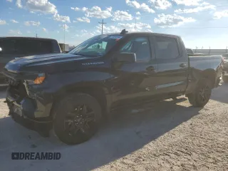 2022 Chevrolet Silverado 1500 Custom with VIN 1GCPABEK7NZ633597, listed as a Copart auction lot 77459134 with 31,487 mi miles and Salvage Title. Bid and sale history available at DreamBid. Image 1.
