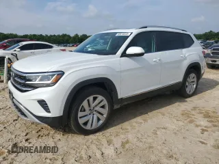 2021 Volkswagen Atlas SEL with VIN 1V2BR2CAXMC562859, listed as a Copart auction lot 60816645 with 72,410 mi miles and Salvage title. Bid and sale history available at DreamBid. Image 1.