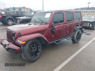 2021 Jeep Wrangler Unlimited Sahara with VIN 1C4HJXEN5MW609102, listed as a IAAI auction lot 41446454 with 31,846 mi miles and . Bid and sale history available at DreamBid. Image 18.