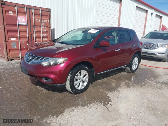 2011 Nissan Murano SV with VIN JN8AZ1MW4BW150292, listed as a IAAI auction lot 41809777 with 198,717 mi miles. Bid and sale history available at carsss.com. Image 2.