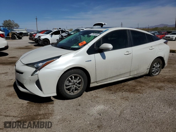 2018 Toyota Prius Two z VIN JTDKARFU0J3054693, wystawiony jako Copart lot #57581855 z przebiegiem 51 684 mil mil oraz Szkoda całkowita • Salvage title. Historia ofert i sprzedaży dostępna na DreamBid. Obrazek 1.