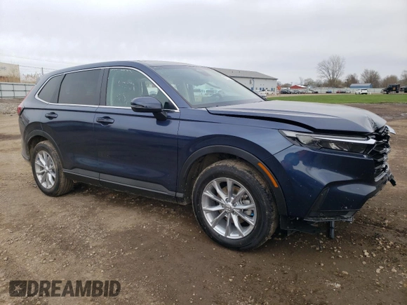 2025 Honda CR-V EX-L with VIN 7FARS4H76SE018005, listed as a Copart auction lot 52737255 with 147 mi miles and Salvage Title. Bid and sale history available at DreamBid. Image 4.