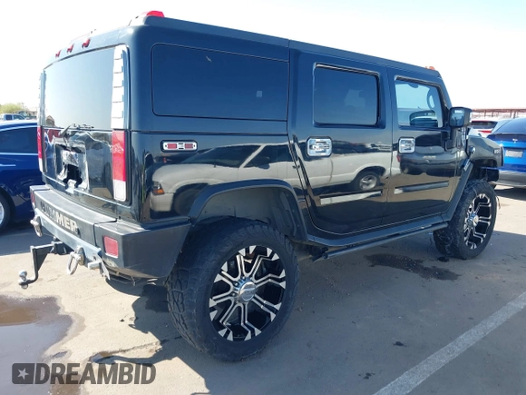 2006 Hummer H2 with VIN 5GRGN23U56H108049, listed as a IAAI auction lot 41854947 with 1 mi miles. Bid and sale history available at carsss.com. Image 4.