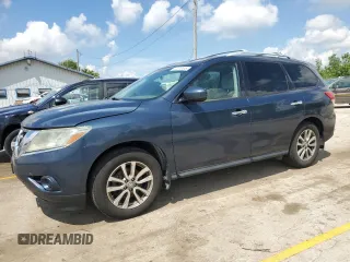 2014 Nissan Pathfinder S z VIN 5N1AR2MN4EC712833, wystawiony jako Copart lot #57074105 z przebiegiem 108 969 mil mil oraz Czysty tytuł • Clean title. Historia ofert i sprzedaży dostępna na DreamBid. Obrazek 1.