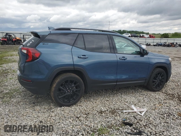 2024 GMC Terrain SLT z VIN 3GKALVEG7RL255280, wystawiony jako Copart lot #55603495 z przebiegiem 22 434 mil mil oraz Szkoda całkowita • Salvage title. Historia ofert i sprzedaży dostępna na DreamBid. Obrazek 3.