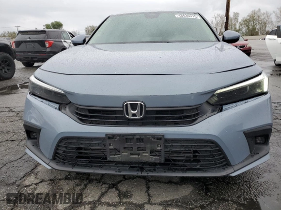 2023 Honda Civic Sedan Touring with VIN 2HGFE1F99PH322358, listed as a Copart auction lot 48635375 with 18,262 mi miles and Salvage Title. Bid and sale history available at carsss.com. Image 5.