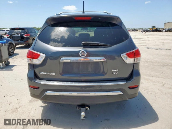 2014 Nissan Pathfinder S z VIN 5N1AR2MM3EC656875, wystawiony jako Copart lot #57664735 z przebiegiem 219 113 mil mil oraz Szkoda całkowita • Salvage title. Historia ofert i sprzedaży dostępna na DreamBid. Obrazek 6.