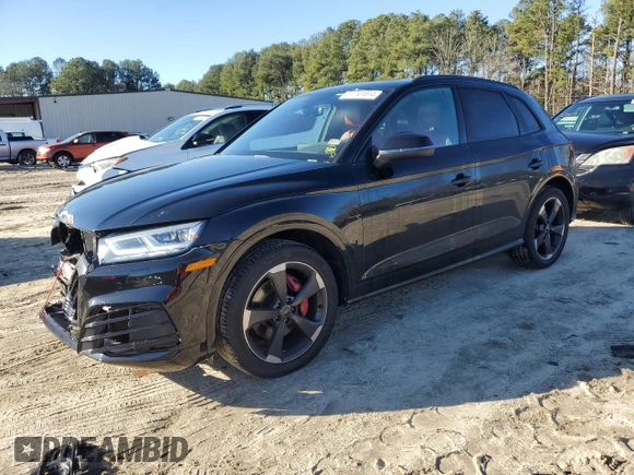 2019 Audi SQ5 Premium Plus with VIN WA1B4AFY0K2087030, listed as a Copart auction lot 37741814 with 46,986 mi miles and . Bid and sale history available at DreamBid. Image 1.