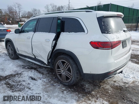 2022 Mercedes-Benz GLS with VIN 4JGFF5KE5NA726447, listed as a IAAI auction lot 41364964 with 54,001 mi miles. Bid and sale history available at carsss.com. Image 3.