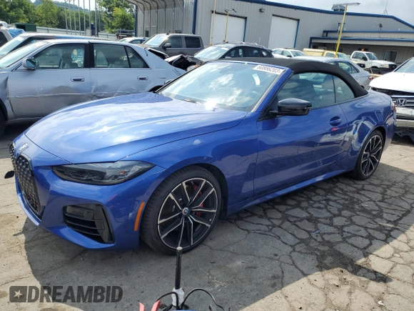 2023 BMW 4 Series M440i xDrive with VIN WBA63AT03PCM23132, listed as a Copart auction lot 60886203 with 1,340 mi miles. Bid and sale history available at carsss.com. Image 1.