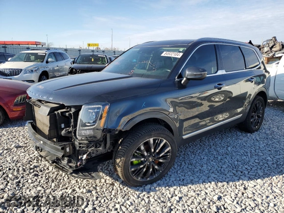 2021 Kia Telluride S with VIN 5XYP64HC9MG147730, listed as a Copart auction lot 84932104 with 60,055 mi miles and Salvage title. Bid and sale history available at DreamBid. Image 1.